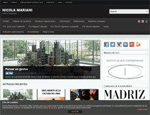 Tablet Screenshot of nicolamariani.es